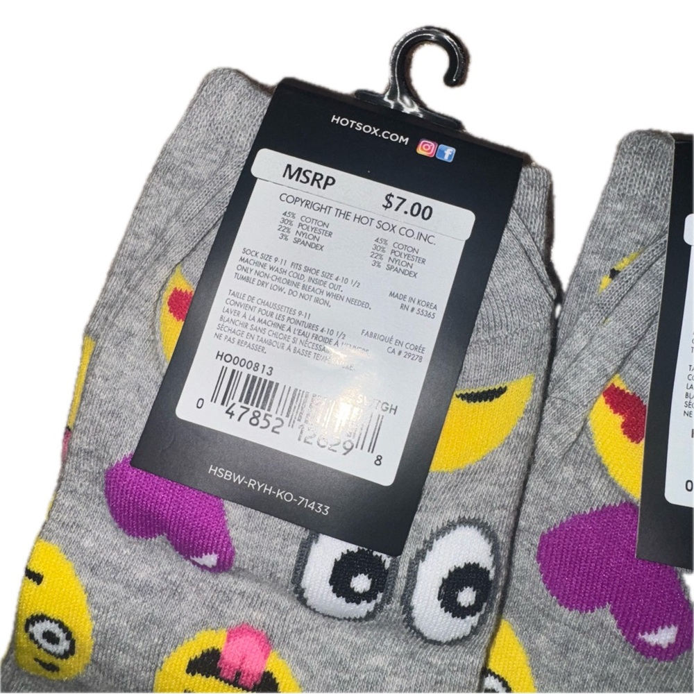 Hot Sox Women's Emoji and Cat Socks Set - Picture 3 of 3